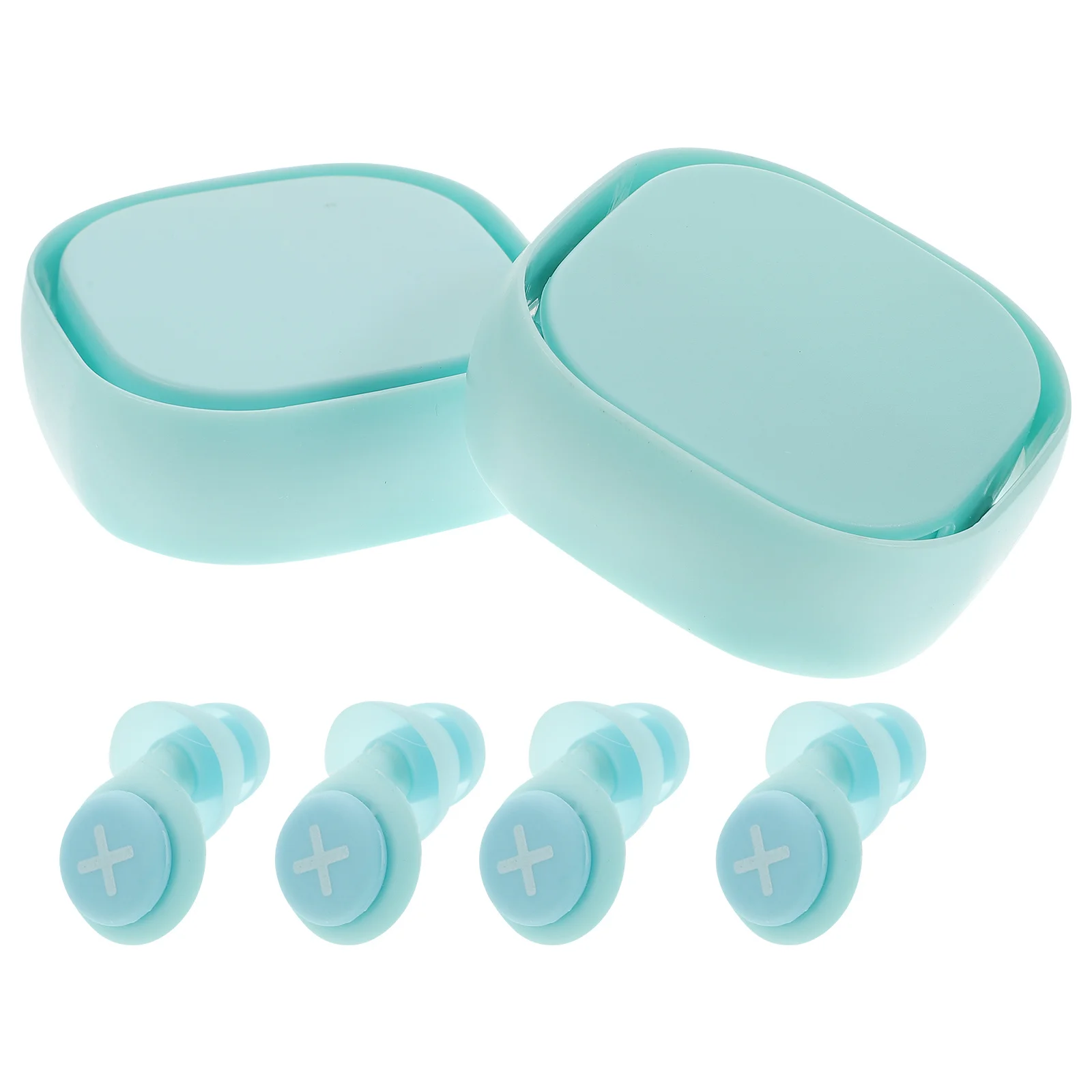 

2Sets Anti-Noise Earplugs Lightweight Soft Silicone Noise Reduction for Travel Sound Blocking Students Earplugs