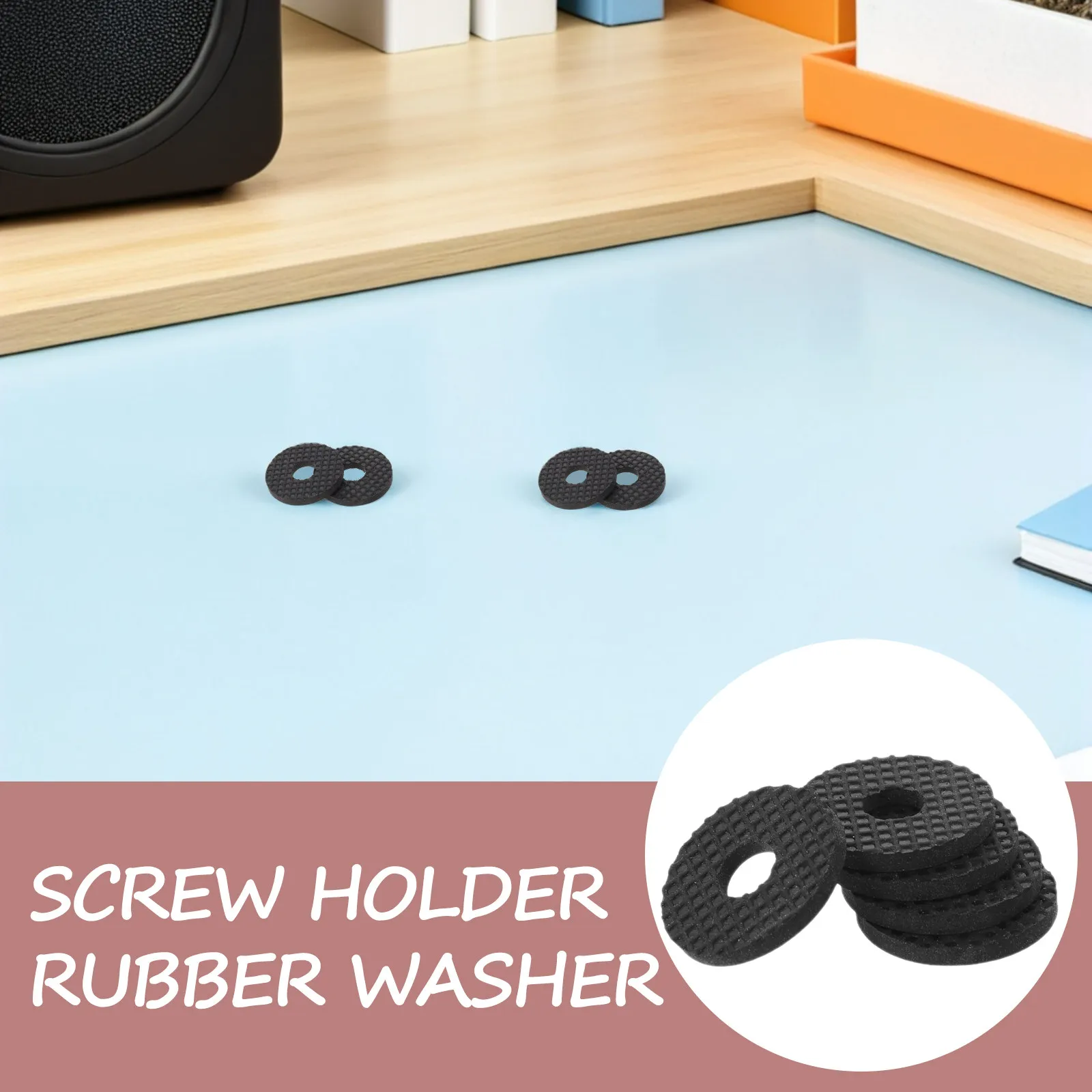 5Pcs Camera Pad Rubber Washers Black Non Slip Gasket Repair Mount Fastener Screw Holders for Photography 1/4 Rubber Washer