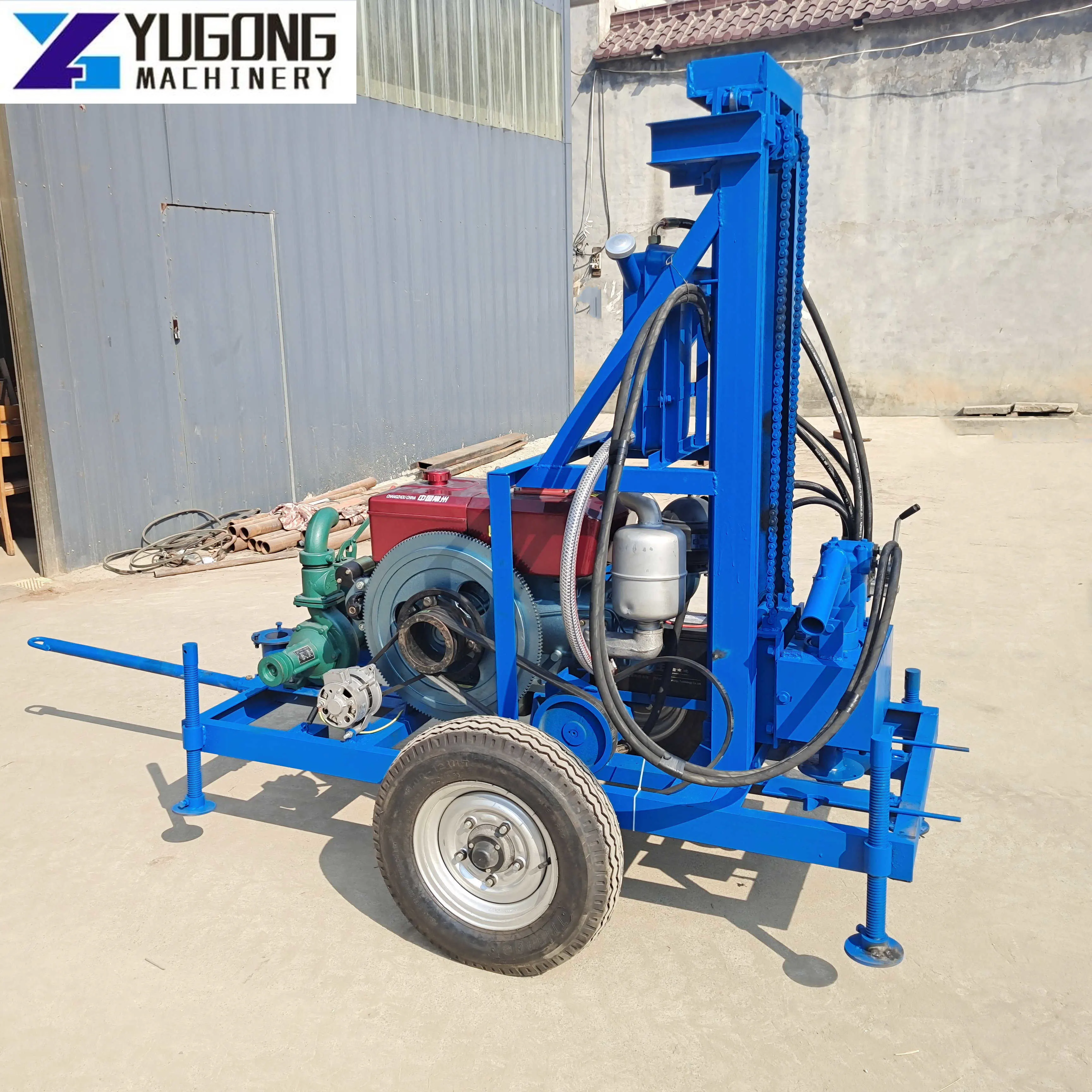 full payment  30/50/80/100M water well drilling rig manufacturer water drilling rigs portable drilling rig dth drill rig