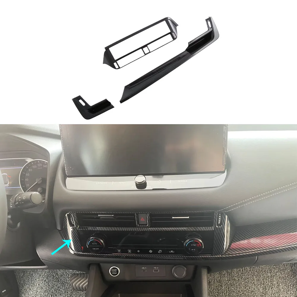 

ABS Control Dashboard Trim Glove Box Cover Frame Decoration Sticker Interior Accessories For Nissan Qashqai J12 2022 2023 2024