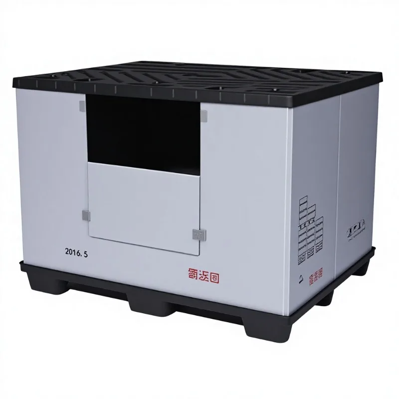 Plastic Stackable Nestled Perforated Foldable Foldable Heavy Duty Eco-Friendly Recyclable Bin