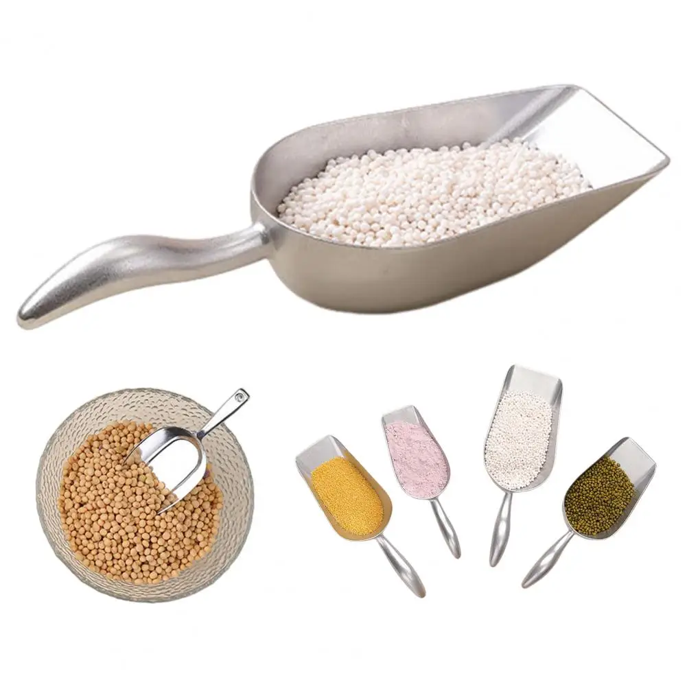 Flour Scoop Ice Scoop for Freezer Heavy Duty Metal Ice Scoop for Kitchen Bar Party Wedding Versatile Food Spoon Gadgets