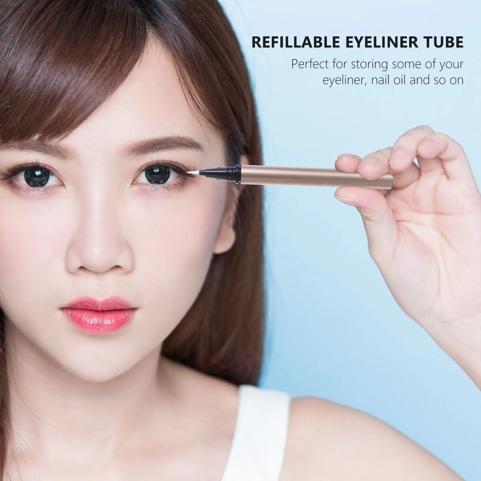 5 stuks 1 ml eyeliner lege buis hervulbare vloeistofcontainer voor opslag lichtgewicht draagbaar ontwerp ideale doe-het-zelf vulling