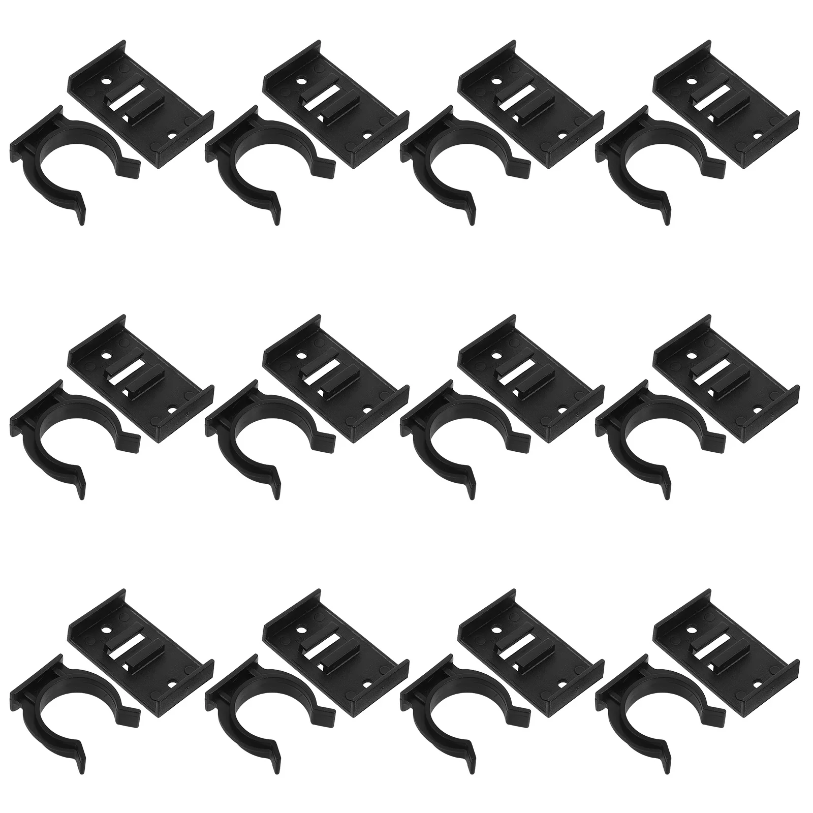 12Pcs Plastic Cabinet Panel Clips Adjustable Furniture Kickboard Protectors for Tables Shelves Floor Kitchen Board Plinth Clips