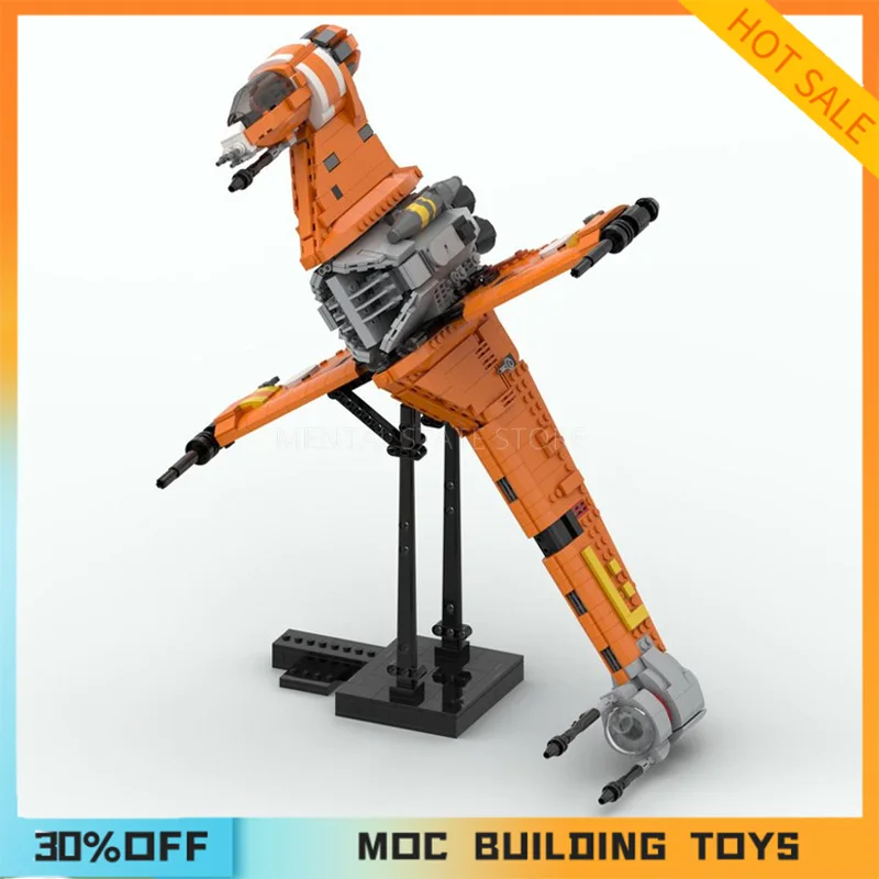 1226PCS Customized MOC Rebels Prototype B-Wing Starship Building Blocks Technology Bricks DIY Creative Assembly Holiday Gifts