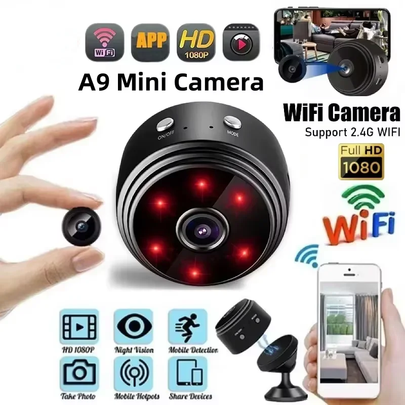 A9 Mini Camera1080P WiFi Original  Monitoring Security Protection With Motion Night Version Wireless Surveillance Cameras