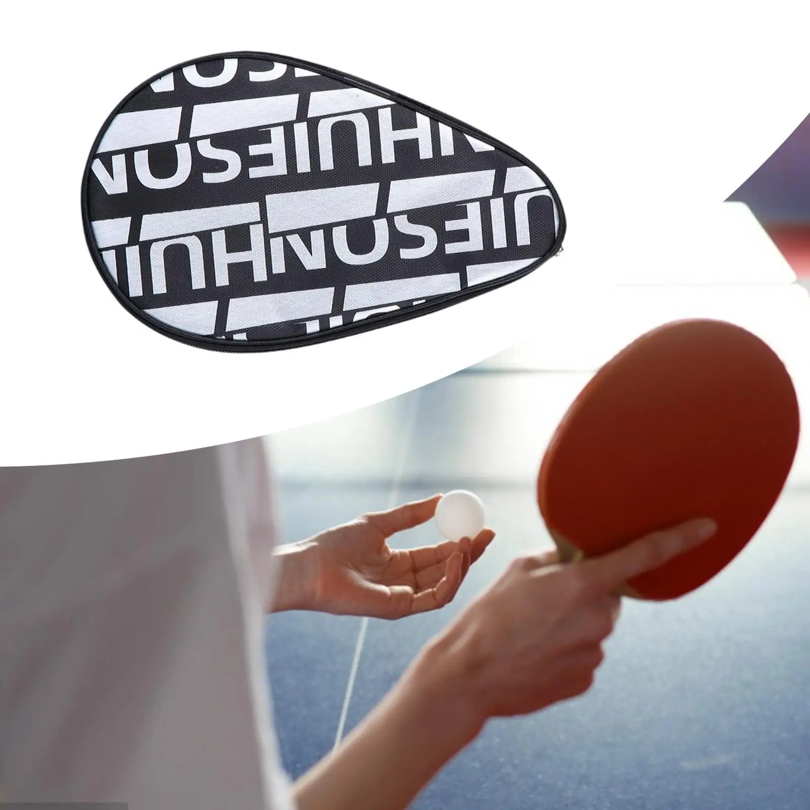 غطاء مضرب تنس الطاولة خفيف الوزن احترافي وعملي لمسابقات السفر في الهواء الطلق