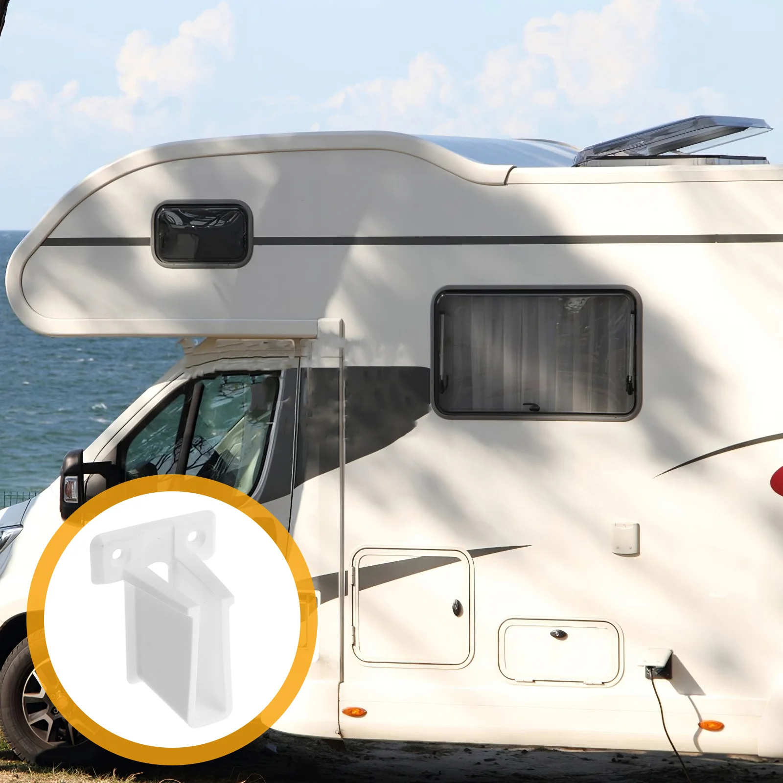 

Аксессуары для автодома, пластиковые опорные кронштейны для карнизов, настенные держатели для душа, комплект столбов, прицеп, лодка, караван