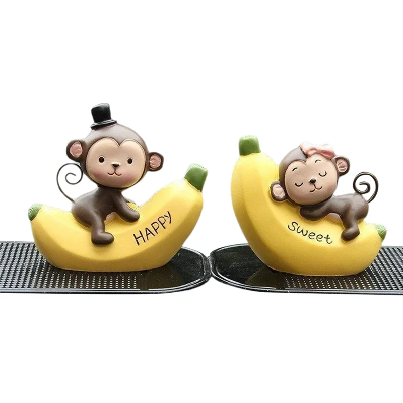 

Car Accessories Fashion Cartoon Cute Banana Monkey Car Dashboard Decoration Car Accessories-A14Z