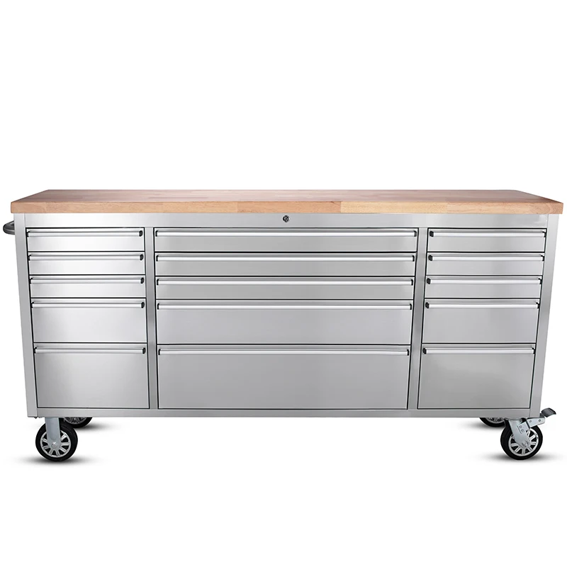 15 Drawer Work Bench Tool Chest Cabinet Stainless Steel Hot New 2019 Products 72