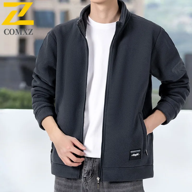 

COMXZ Мужская дорожная куртка, универсальная офисная утолщенная теплая парка с воротником-стойкой, повседневная модная легкая зимняя ветровка