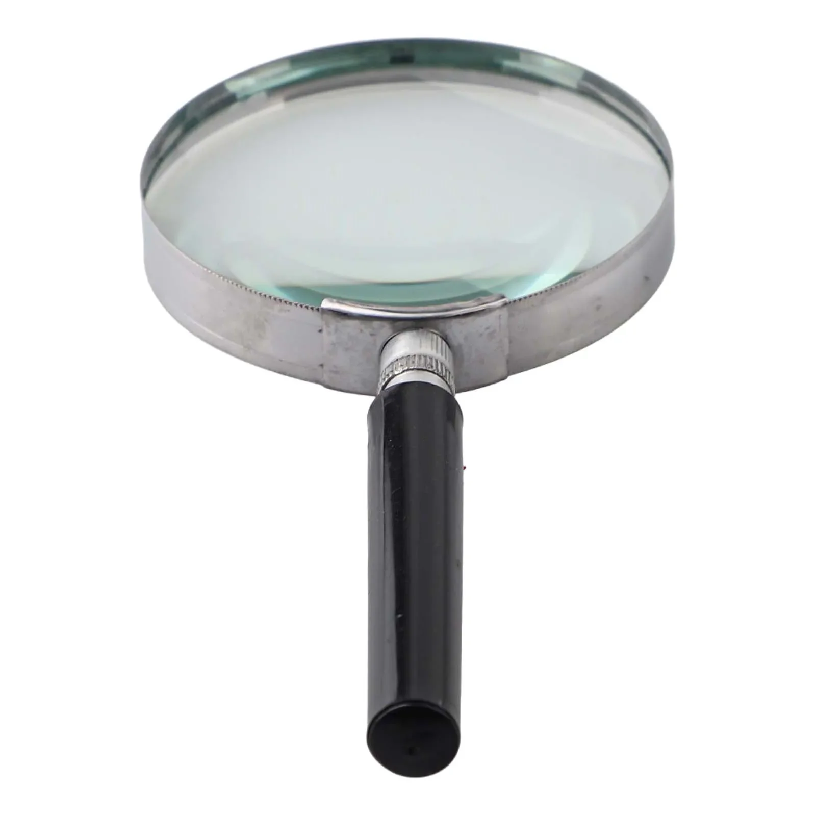 عدسة مكبرة 5X بمقبض معدني وعدسة زجاجية بصرية للاستخدام المحمول في عدسة القراءة والفحص بقطر 75 100 مم