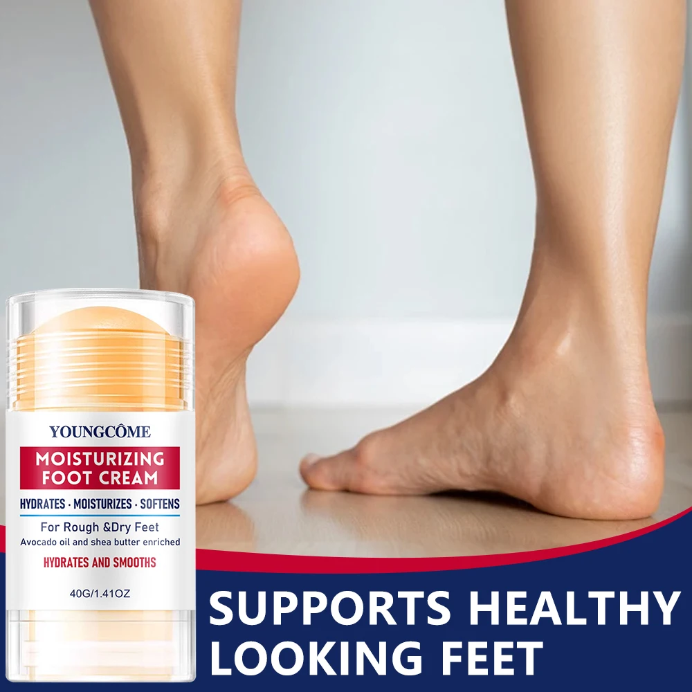 Moisturizing Foot Cream, Avocado Oil and Shea Butter, Hydrating Softening Smoothing for Extremely Rough Dry Feet, Winter Skincar
