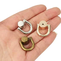 4Pcs Metal Bag Rivet Nail Buckle Studs Button Handbag Belt Hanger Leather Craft Luggage Bag Buckle Tong Snap Hardware Accessorie 5