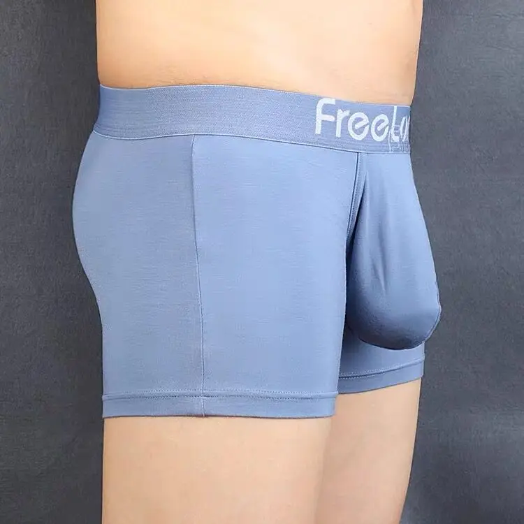 Männer Super Großen Penis Beutel Boxer Männlichen Bequem Weichen Kurze U Form Unterwäsche Modal Sport Weiche Höschen U Convex Unterhose shorts