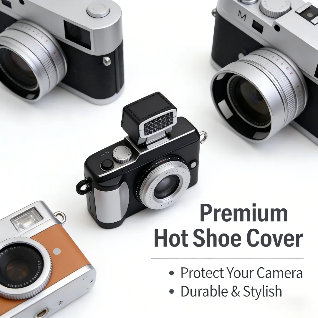 Cute Mini Camera  Hot Shoe Cover for Leica Q2 Fuji X100V X-T5 Sony ZV-1 Canon EOS R5 Nikon Z5 Camera Accessories