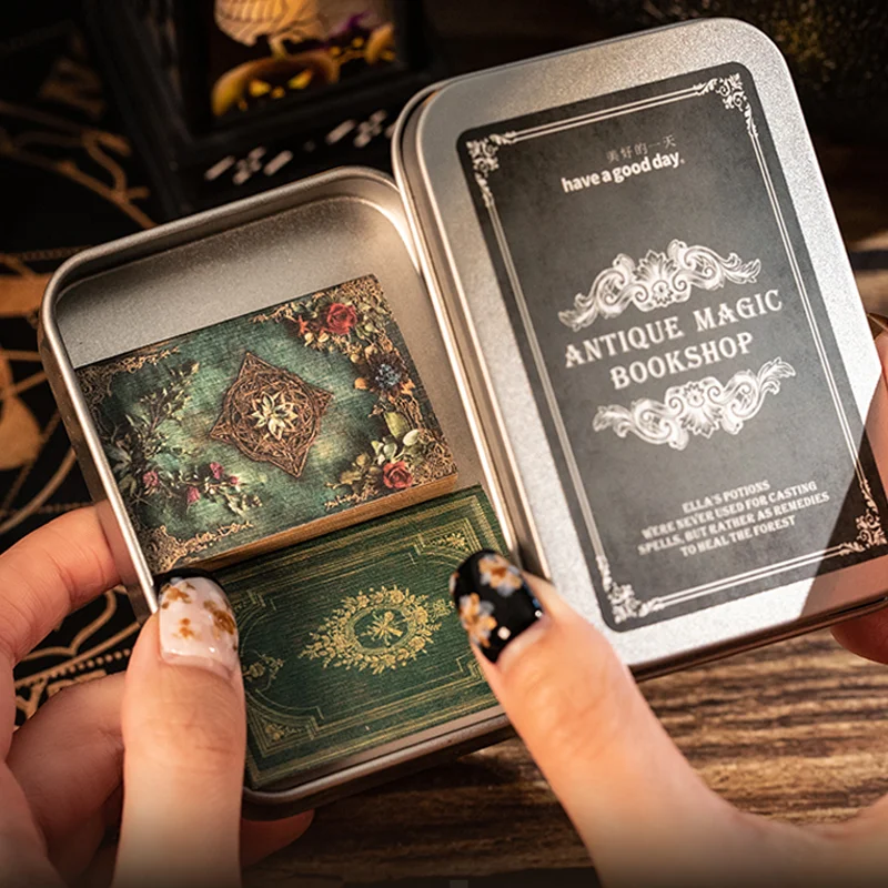 Mr. Paper 2-Book Set: Vintage Magic Bookshop Series Retro Craft Book Mystery-Themed Journal Pages DIY Scrapbook & Photo Frames