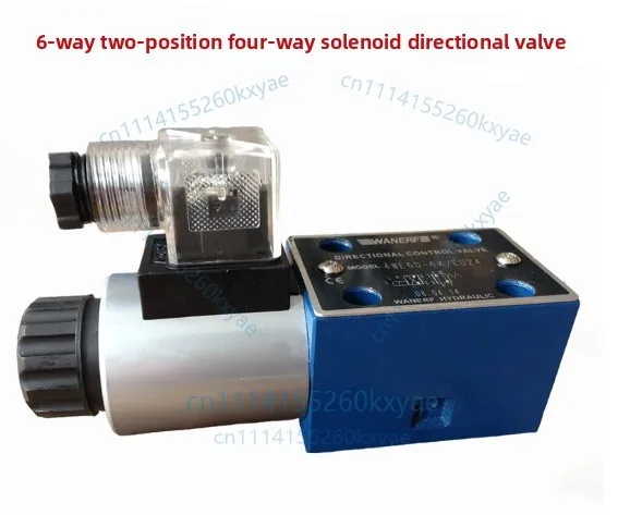 6-way two-position four-way hydraulic solenoid directional valve 4we6d 4we6y 4we6c voltage 24v 220v 12v