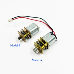 1PC N10 Metal Gearbox Gear Motor DC 1.5V 3V 5V 6V Slow Speed with Stainless Steel Gear/ D-shaft for 3D Printing Pen Robot
