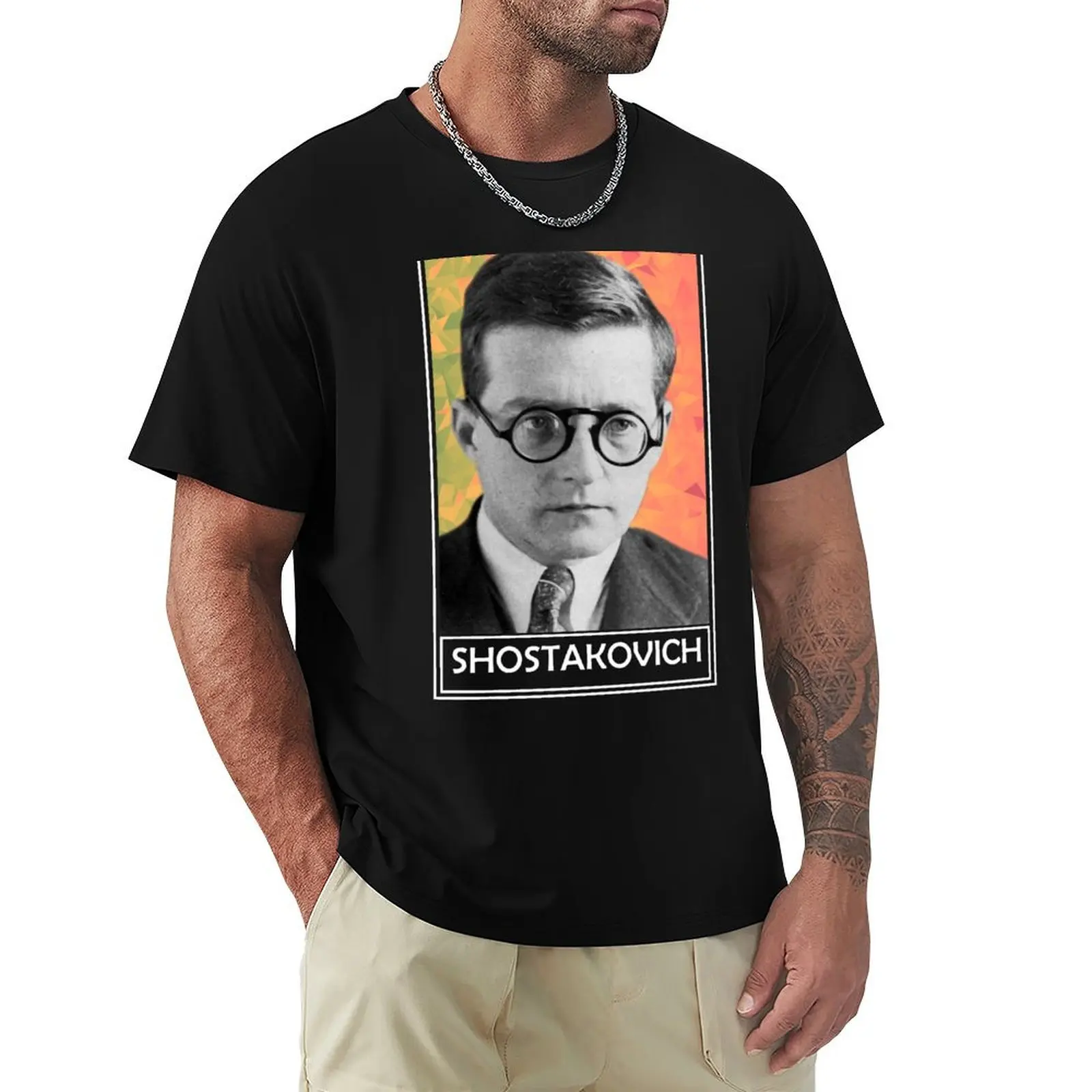 Dmitri Shostakovich T-Shirt Work Wear Breathable Tee