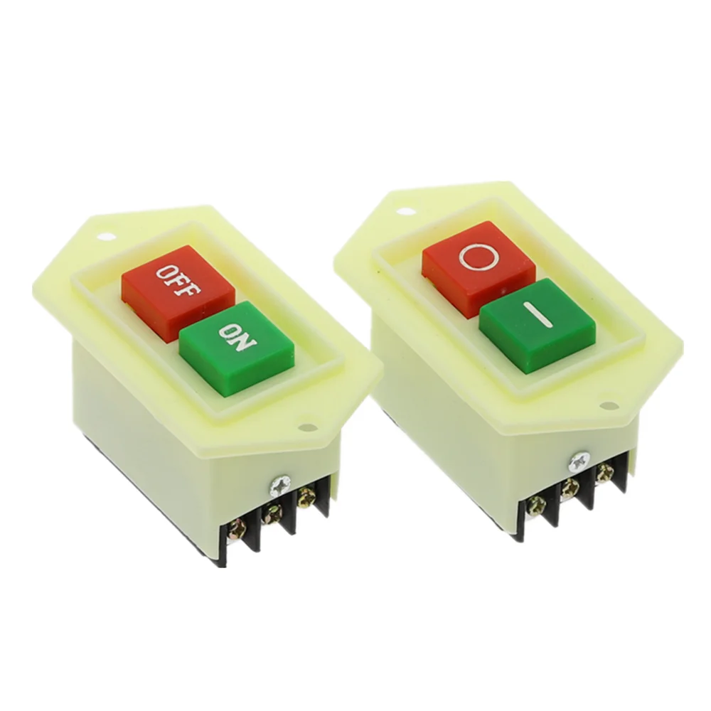 1Pcs LC3-5 LC3-10 Drill press switch AC 220/380V 10A I/O On/Off  Start Stop Self-Locking Push Button Switch