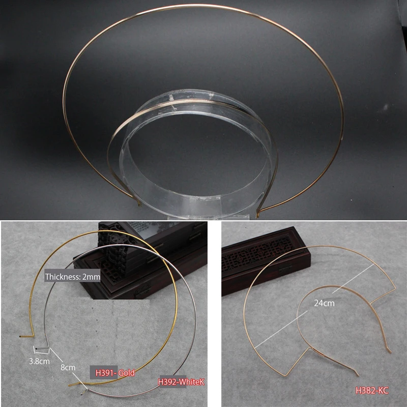 DIY Lolita Headdress Material Craft Hair Hoop Halo Double Layer Headband Crown Base Accessories For Women Girls