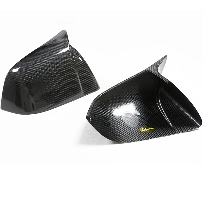 Model Y For Tesla Carbon Fiber Rearview Side Mirror Cover Add On Gloss Black Style M Look  Dry    Exterior