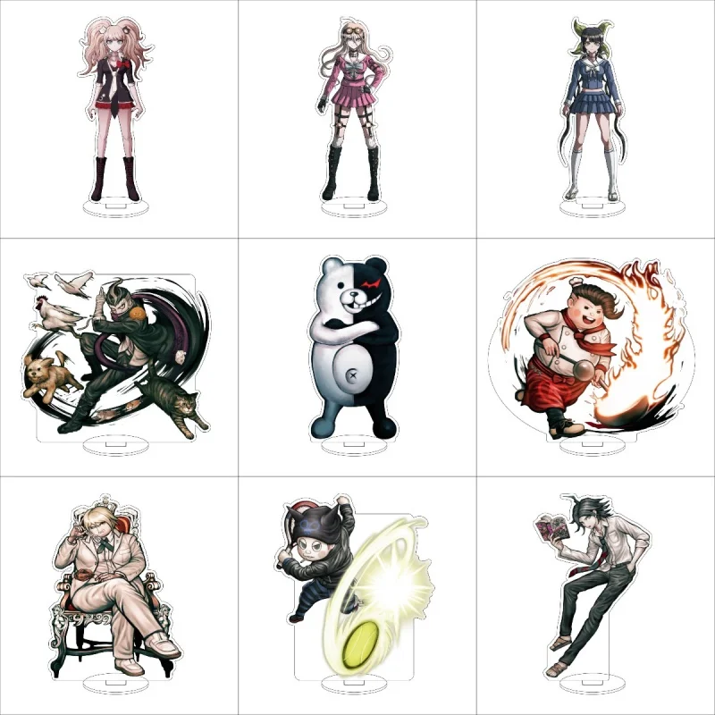 Makoto Naegi Hajime Hinata Cosplay Characters Acrylic Stand Model Danganronpa Anime Peripheral Ornament Keychain Goods Gifts