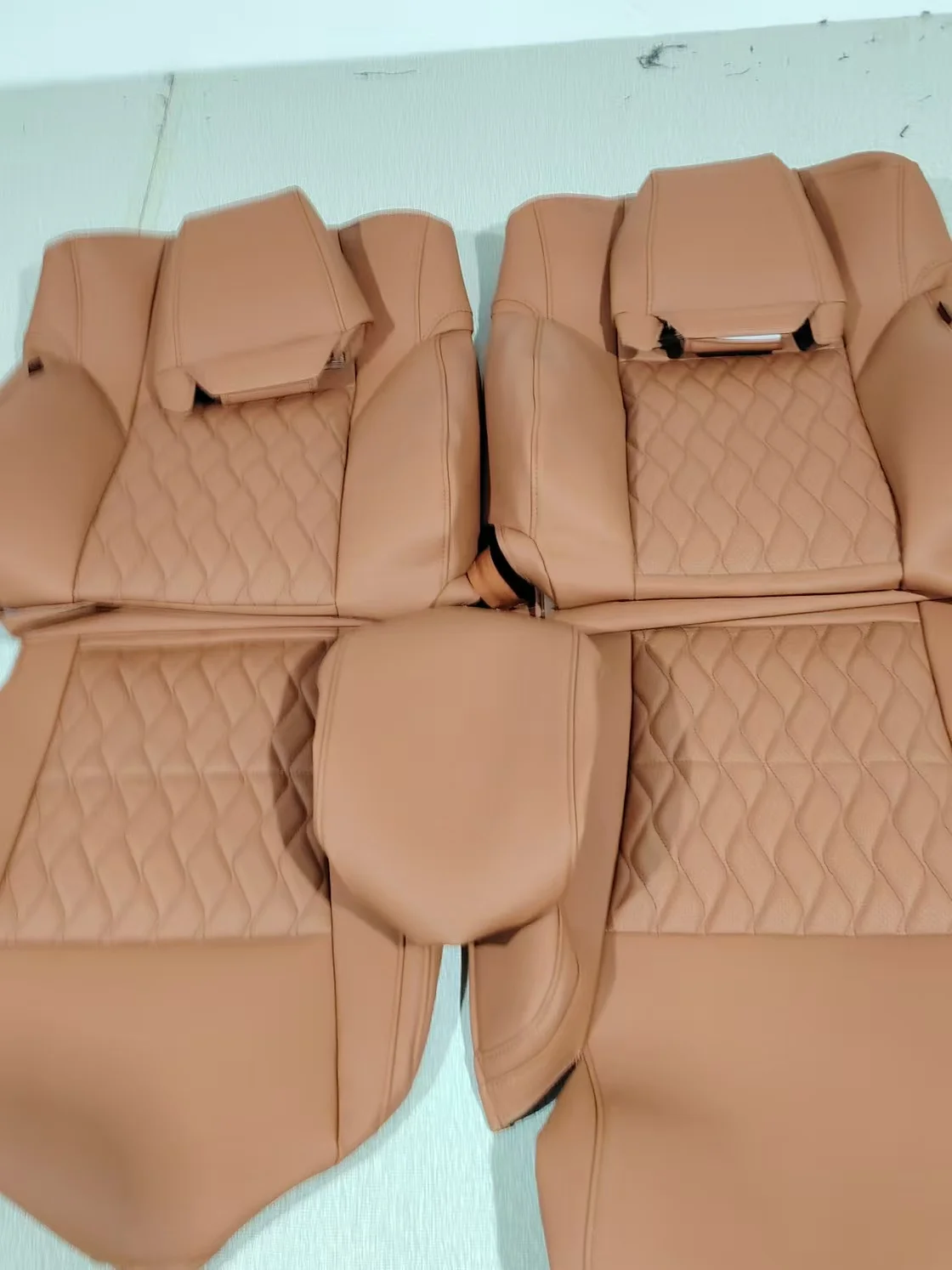 Custom Fit Car Seat Covers for 2015-2022 Toyota Alphard 20 30 40 Series Vellfire 7 8 Seats Full Set  Front Middle and Rear Seats