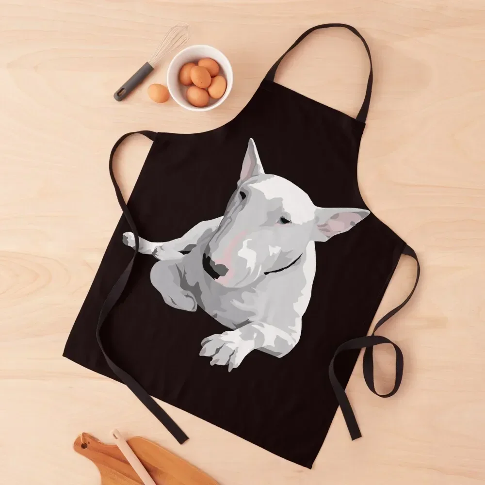 

English Bull terrier Apron custom women's kitchen Beauty chef costume Apron