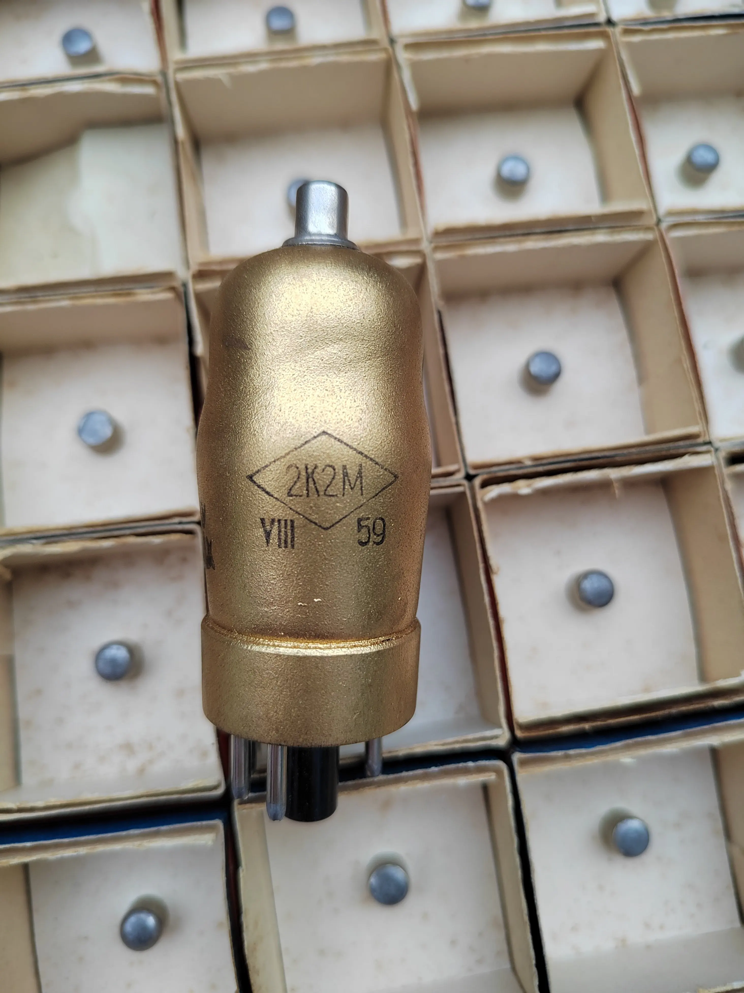 

Boxed for soviet 2k2m tube 6б8c 6b8p