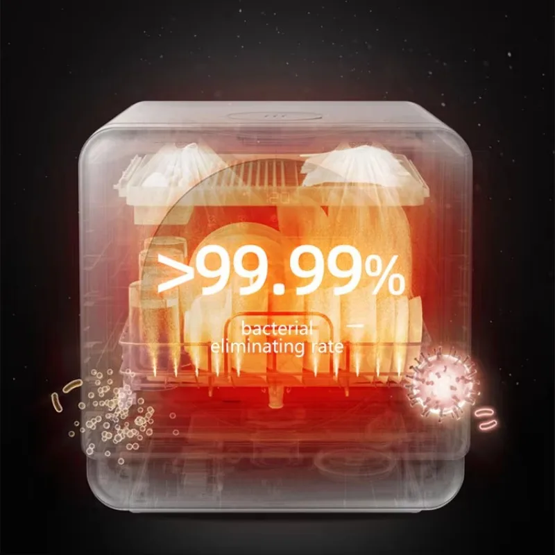 Elétrica automática inteligente mini máquina de lavar louça compacta bancada elétrica máquina de lavar louça mesa gaveta máquina de lavar louça do agregado familiar