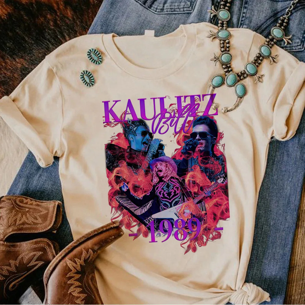 

Tokio Hotel t-shirts women designer manga Tee female y2k clothes