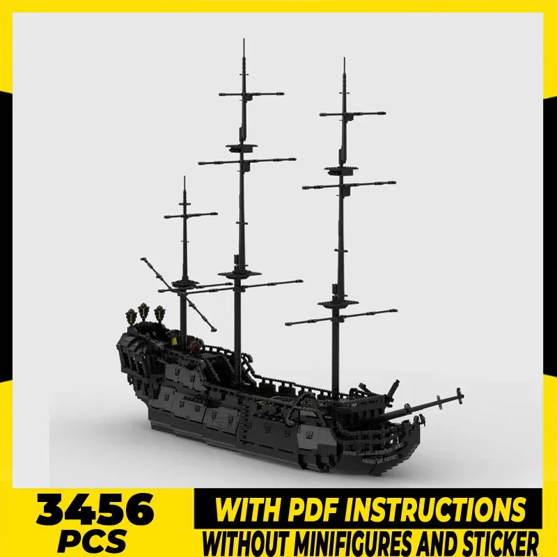 

Pirate Ship Model Moc Building Bricks Classics Pirate Warship Technology Modular Blocks Gifts Christmas Toys DIY Sets Assembly