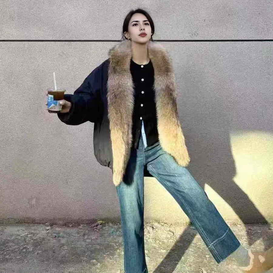 قصيرة أوزة أسفل سترة المرأة الشتاء سترة منفوخة طوق موضة جديدة أوزة أسفل معاطف