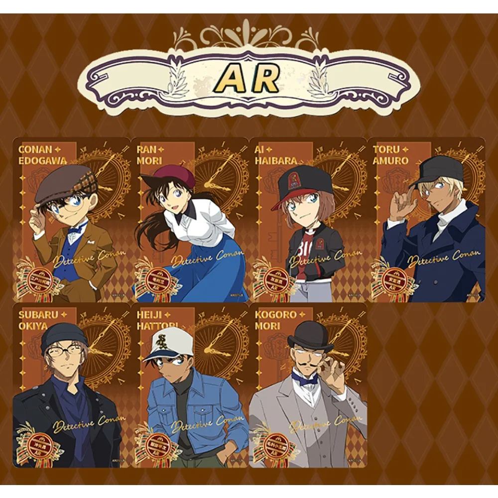 KAYOU Oryginalne Karty z Detektivem Conanim, Wykwintne Wykonanie, Ulubiona Postać z Anime, Klasyczny Bohater, Kreatywny Prezent dla Fanów