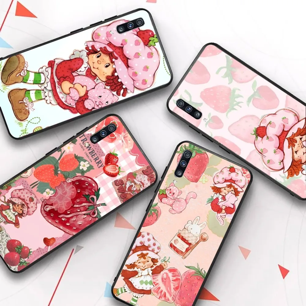 S-Strawberry Pink Shortcake Phone Case For Samsung A 10 11 12 13 20 21 22 30 31 32 40 51 52 53 70 71 72 73 91 13 Shell