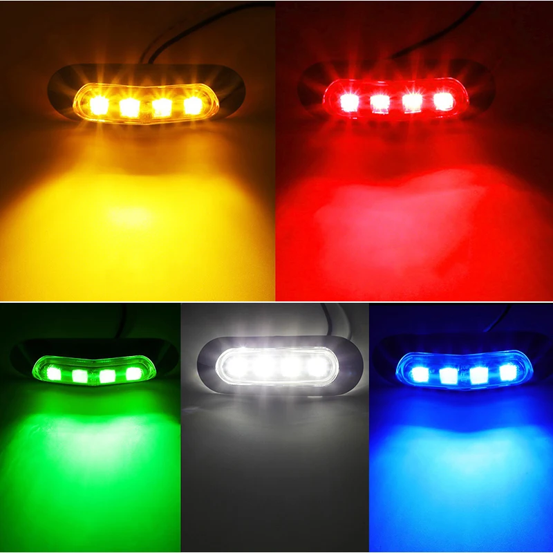 2 قطعة أحمر أخضر LED شاحنة مصابيح قارب الملاحة ضوء 12-24 فولت مقاوم للماء الإبحار مصباح إشارة البحرية يخت تحذير ضوء الجانب ماركر