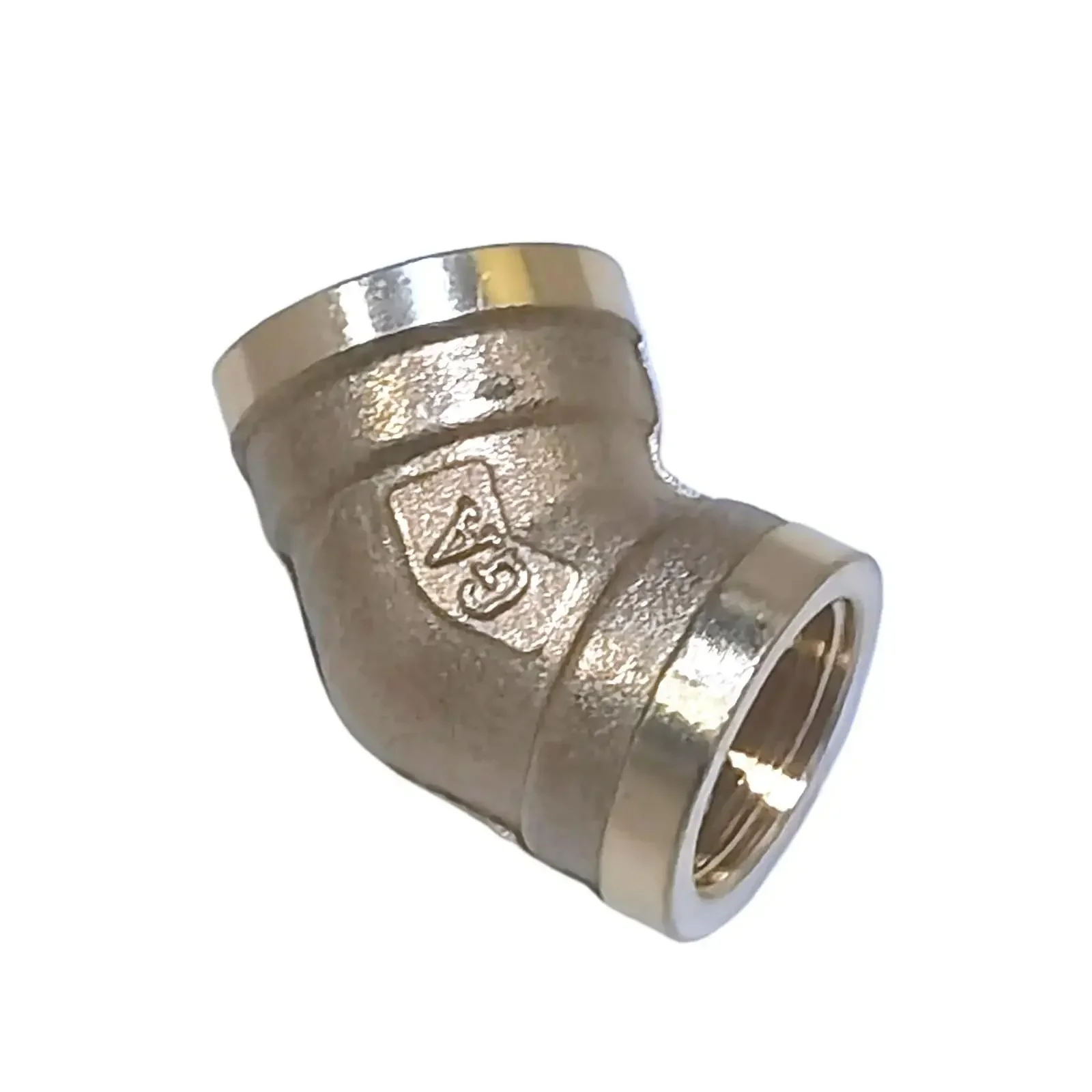 1/2" BSP Innengewinde 45-Grad-Winkel Messing Rohrverschraubung Anschlusskupplung