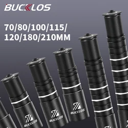 BUCKLOS Bike Fork Stem Extension 70-210mm Bicycle Fork Stem Raise Up Aluminum Alloy Road MTB Stem Extender Cycling Accessories