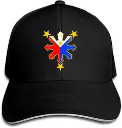 Pinoy Filipino Flag Stars Trucker Hat Baseball Cap Adjustable Sandwich Hat