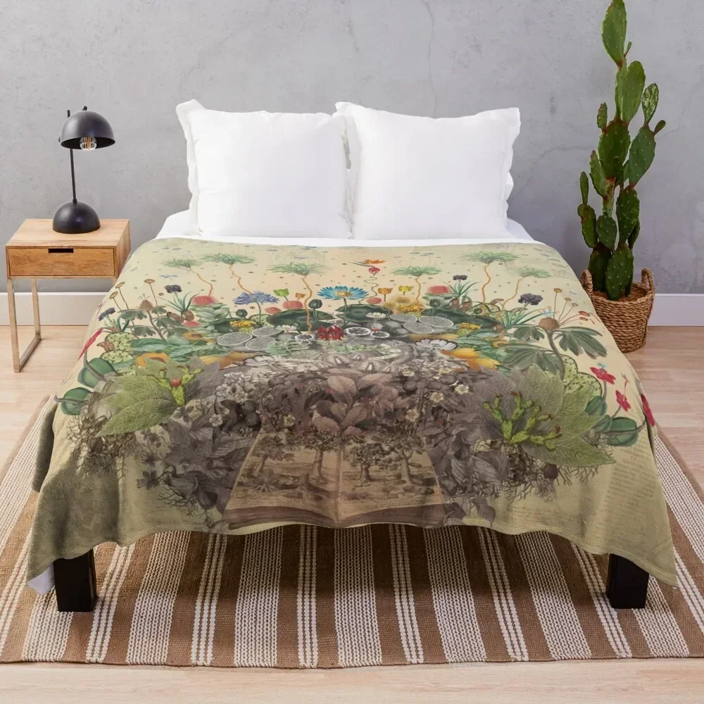 

FANTASTIC BOTANICAL Throw Blanket Blankets Sofas Of Decoration Luxury Brand Camping warm winter Summer Blankets