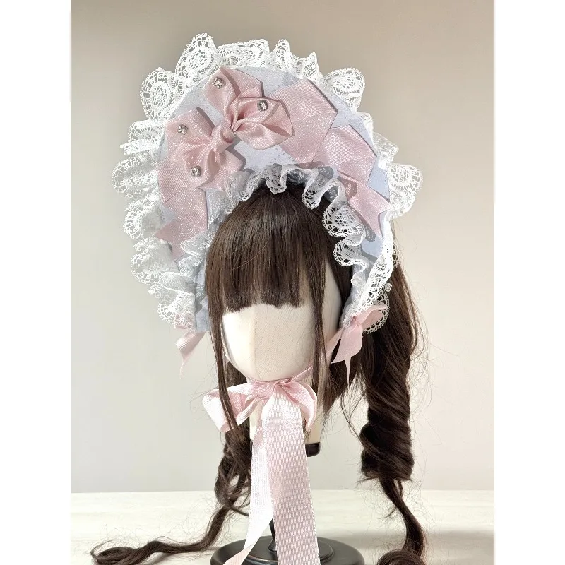 

Christmas Bonnet Pink Gorgeous Hat Headpiece