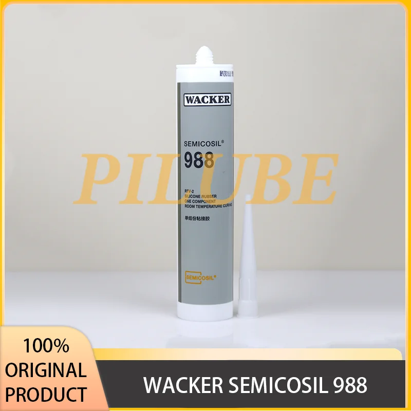 WACKER SEMICOSIL 988/1K Rubber Adhesive Sealant Transparent Grey Original Product