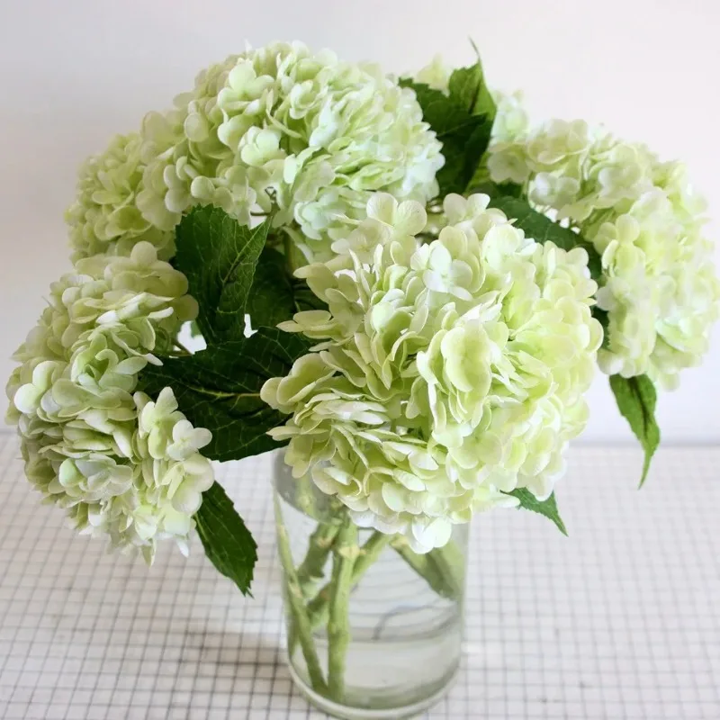 High-grade Artificial Hydrangea Flowers Real Touch Latex DIY for Home Decoration Bridal Bouquet Wedding Arrangement