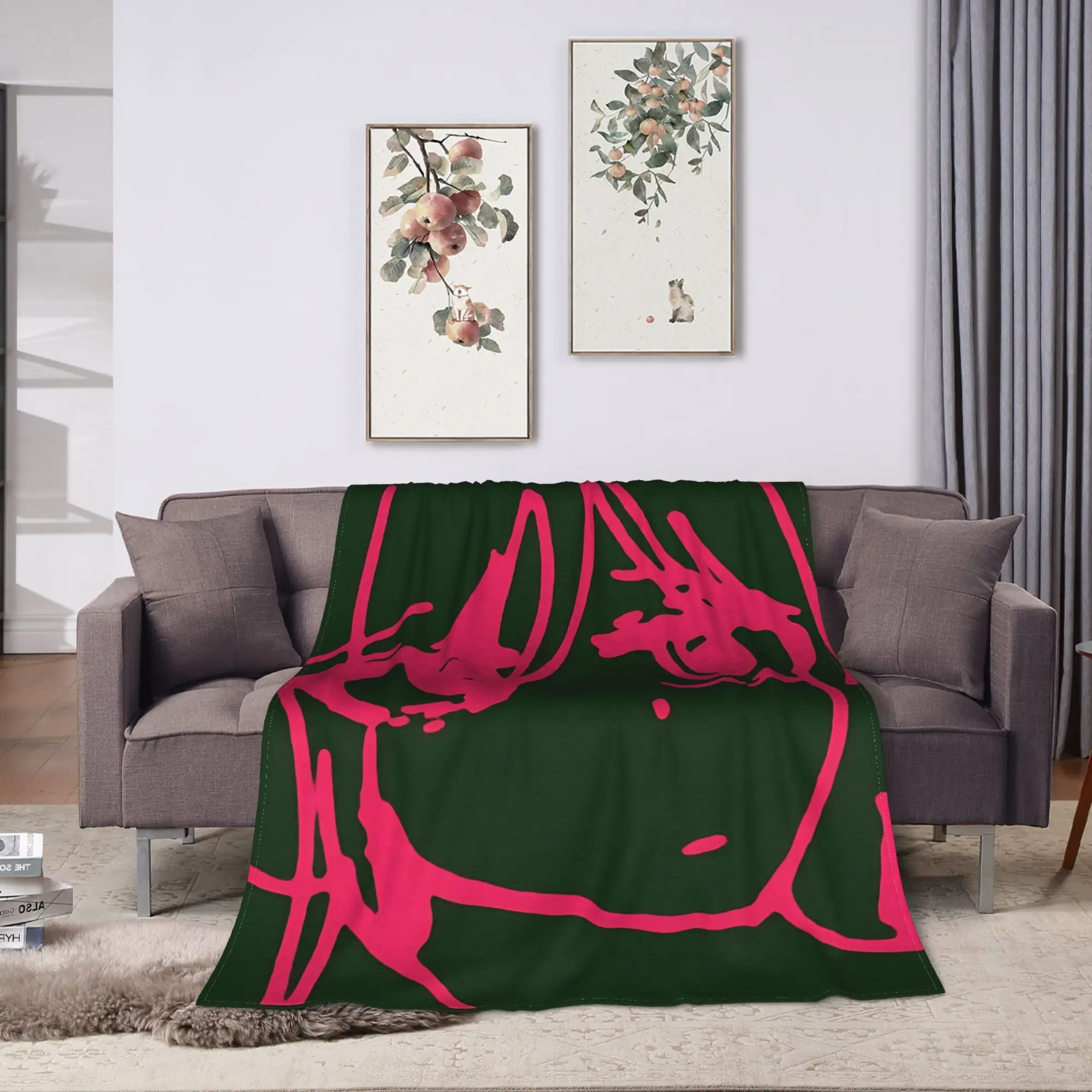 Sewerslvt Schizofrenia  Warm Soft Blanket  Decorative Plush Throw Blanket Pattern Couch Chair Flannel Bedspread Sofa Bed Cover