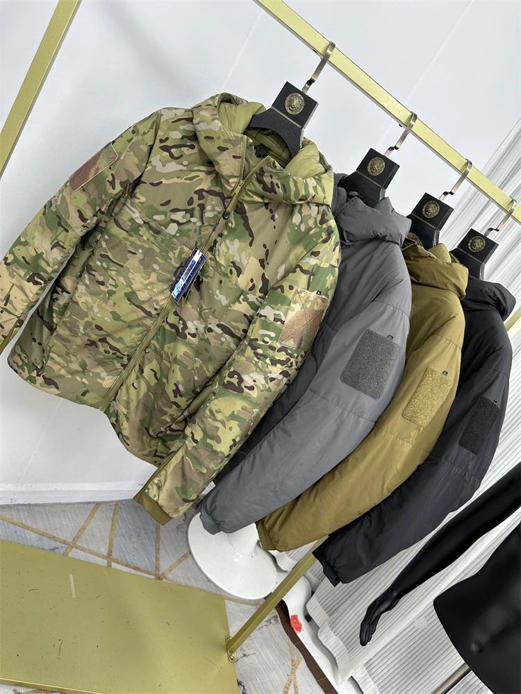 

Men's Outdoor Lightweight Windproof Water-resistant Cotton Jaet Hooded Coat Faionable Urban Sle Thiened Long Sve Z...