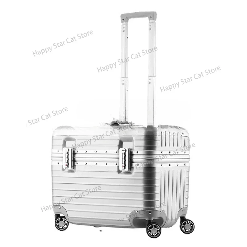 

Captain's Case Aviation Boarding Case Fashion Photography Case Aluminum Frame Suitcase Universal Wheel Travel Trolley