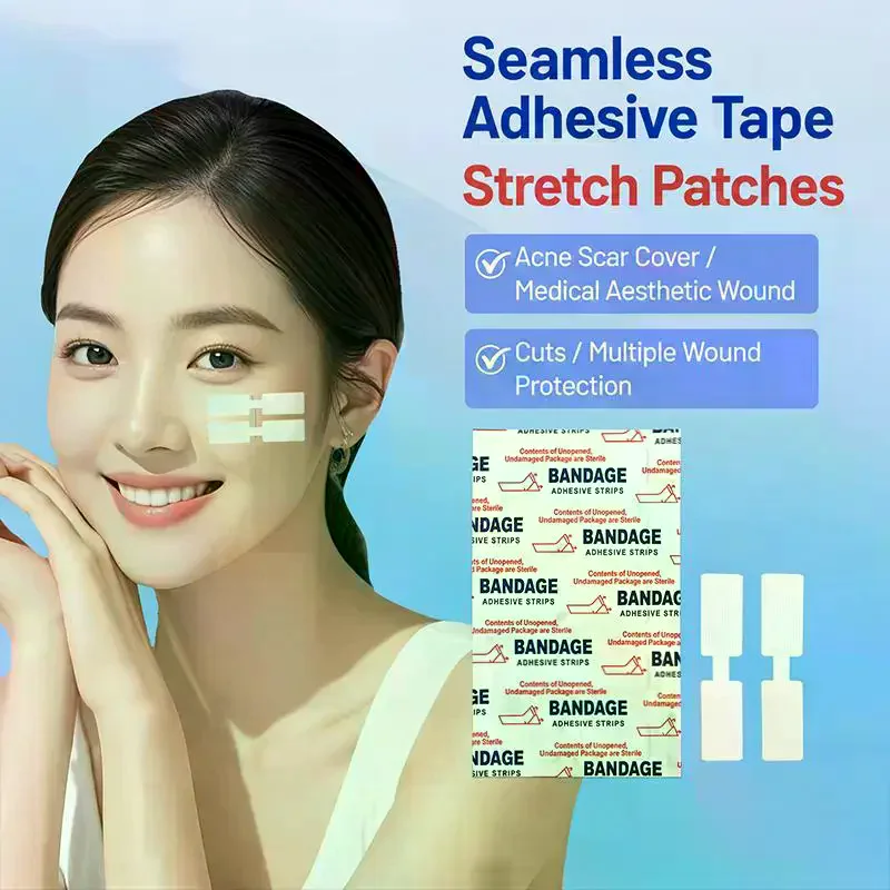 25/50Pcs Adhesive Strip Suture Bandages Butterfly Closure Bandage Strips For Closing Skin Wounds With Non-Stick Pad