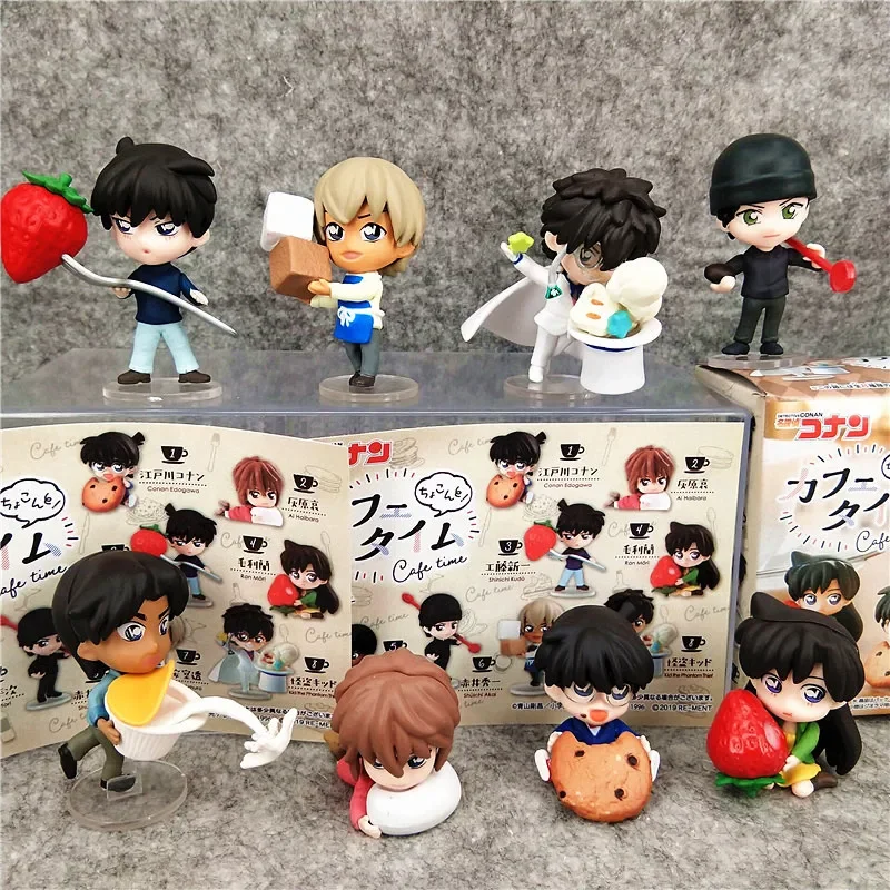 Cafe Gourmet Scene Mouri Ran Hattori Heiji Ai Haibara Toys hobby Kawaii Computer Case decorazione regali di compleanno per i bambini